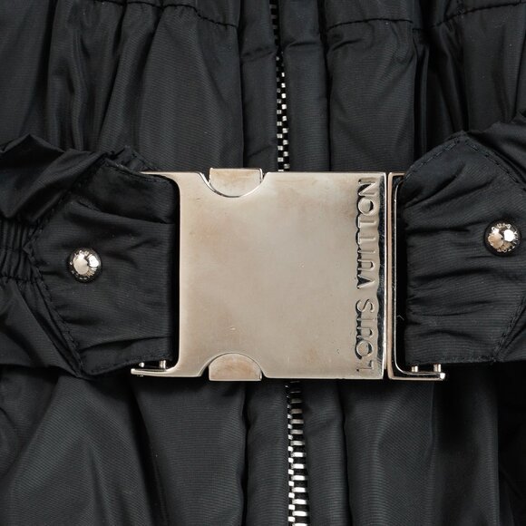 Louis Vuitton Black Belted Patch Goose-Feather-Fill Puffer Jacket - Picture 8 of 14